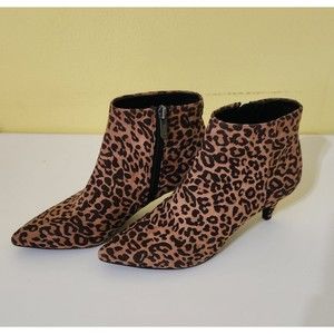 Circus by Sam Edelman Kirby Leopard print ankle booties Women's 5.5